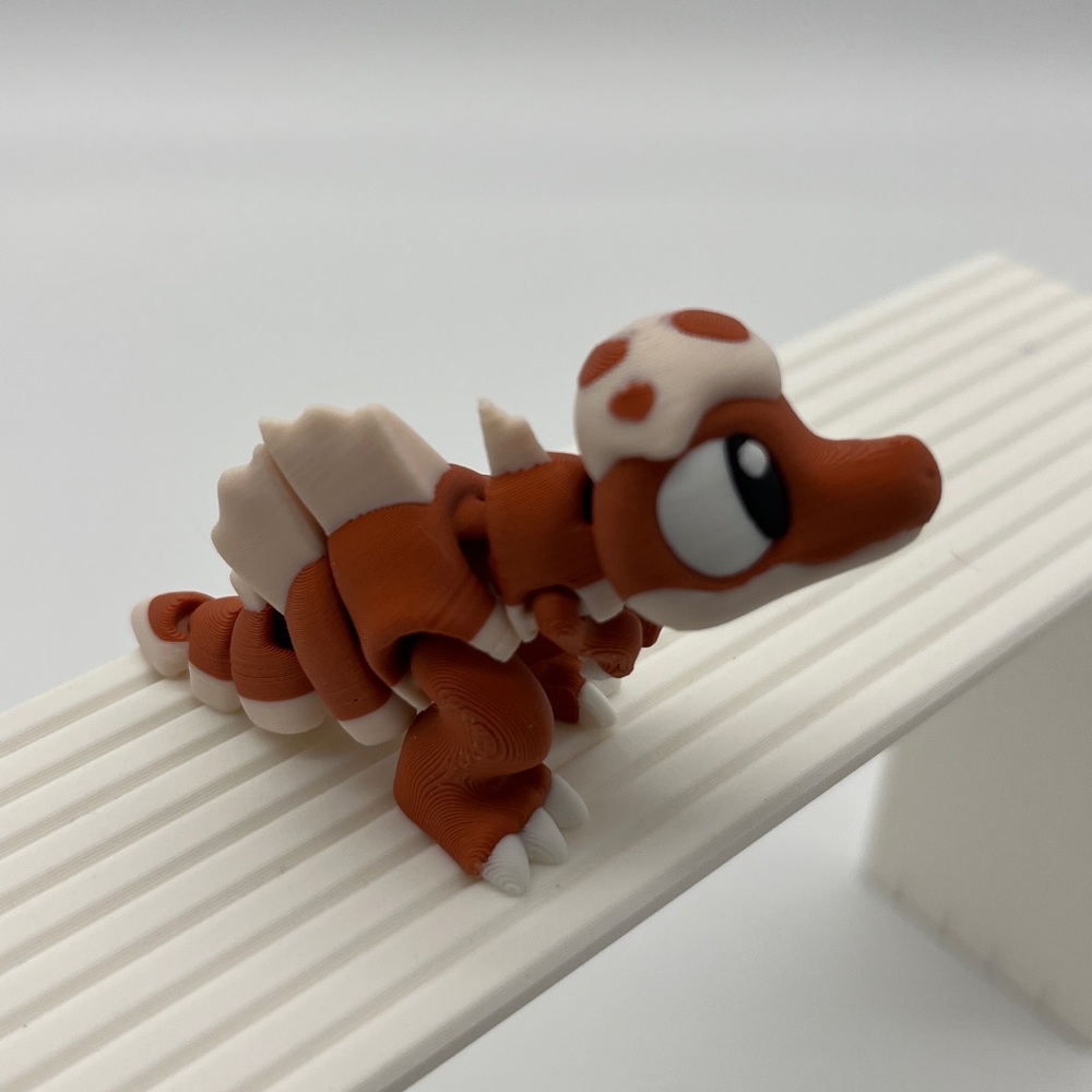 3D printed Egg Spinosaurus 4” Fidget Toy Fun Collectible Stress Re…